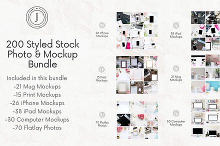 200 Styled Stock Photo Bundle