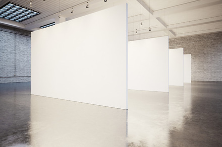 Gallery Interior Canvas Mockup