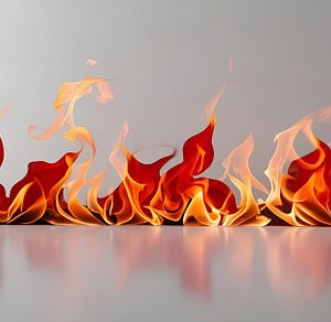 Fire still life photograph