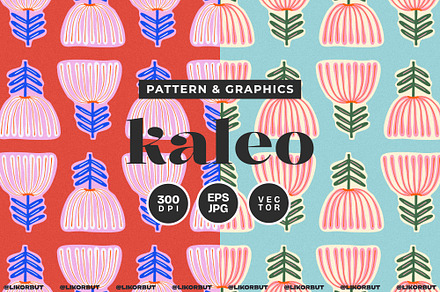 Kaleo Abstract Floral Pattern