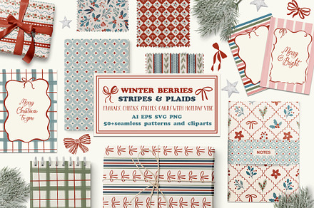 Bows, frames, patterns christmas