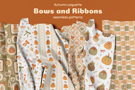 Autumn coquette bows and ribbons