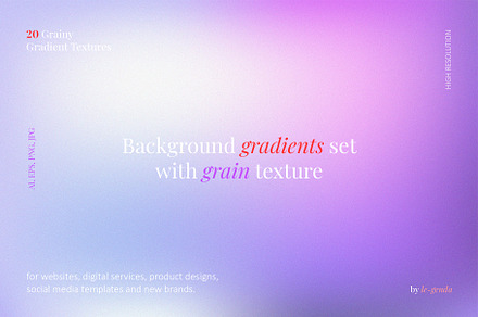 20 Background gradients set