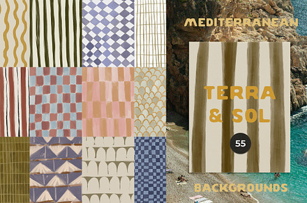 Handmade Mediterranean Backgrounds