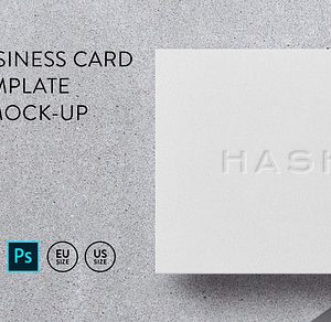 Business Card Template and Mockup Set