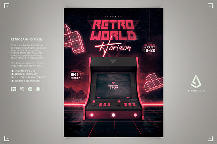 Bartop Arcade Flyer Retro Gaming