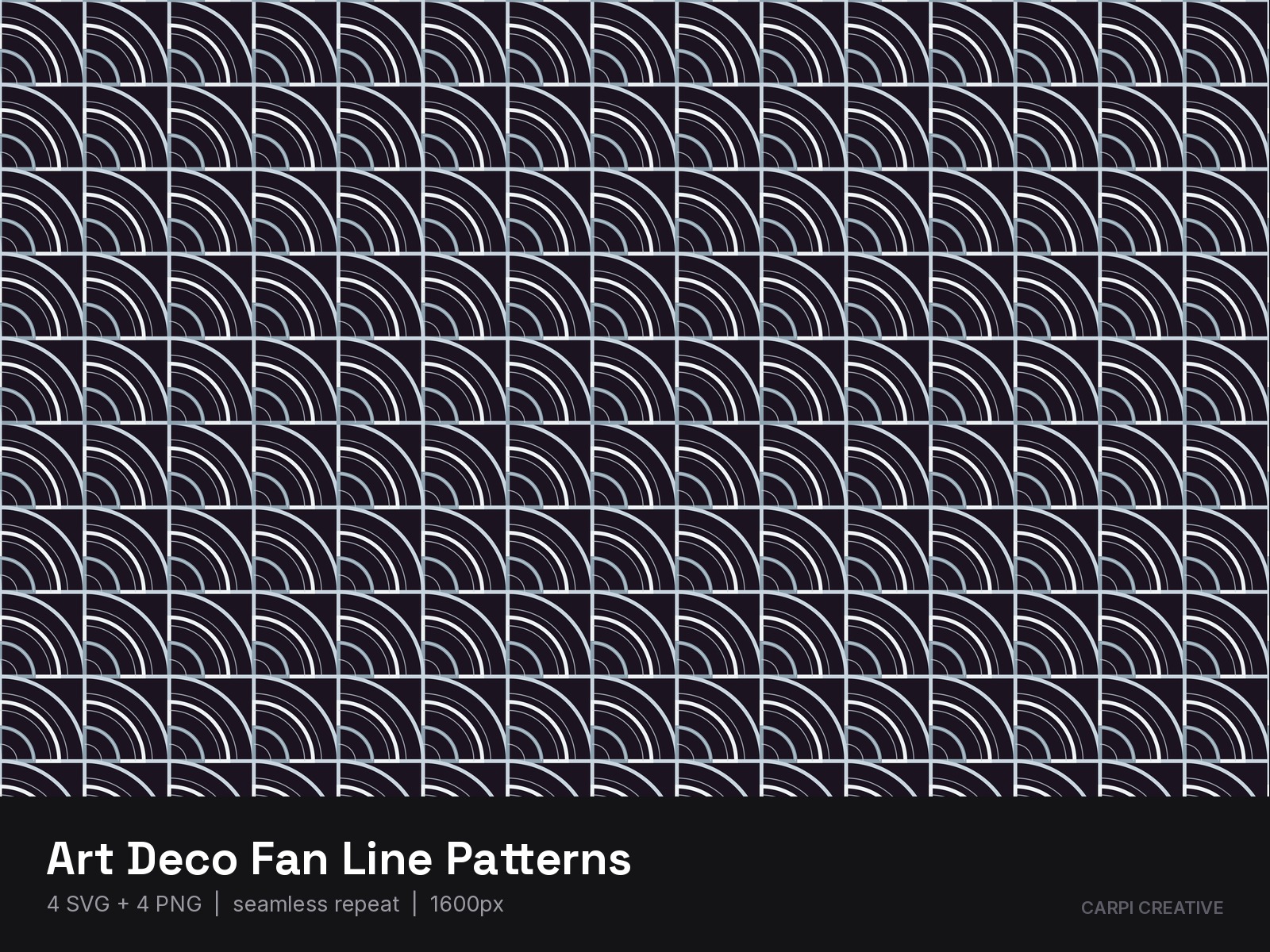 Art Deco Fan Line Patterns