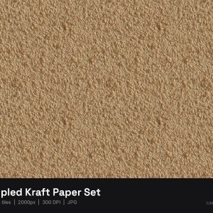 Crumpled Kraft Paper Set